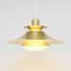 Golden Frandsen lamp, Denmark 1970s