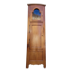 Corner glazed corner cabinet in old cherry wood 1900s