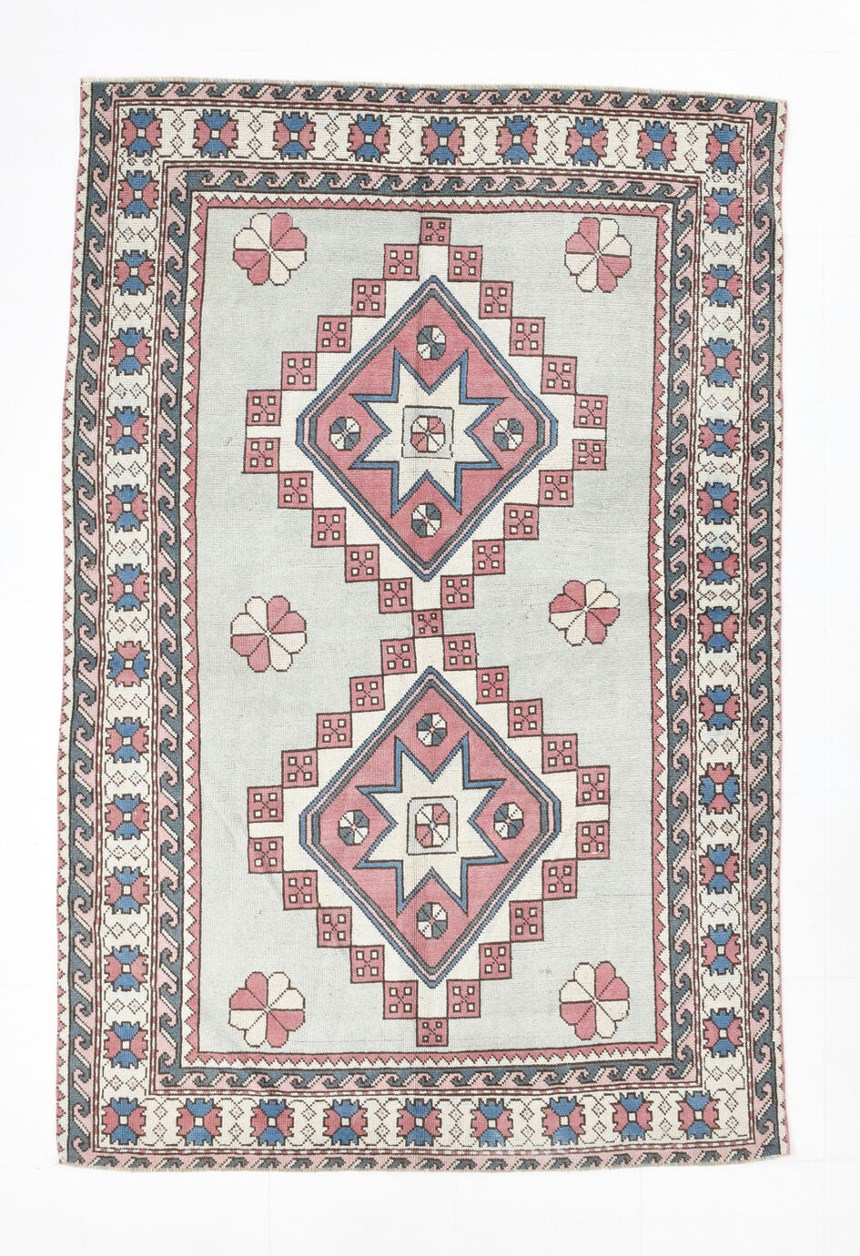 Tapis Oushak en laine fait à la main