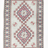 Handmade Wool Oushak Rug