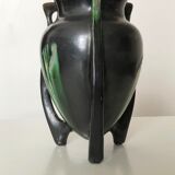 Art Deco vase flamed sandstone tripod