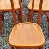 Set of 6 old bistro chairs