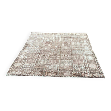 Tapis bakhtiar fait main beige fleurs 200x300
