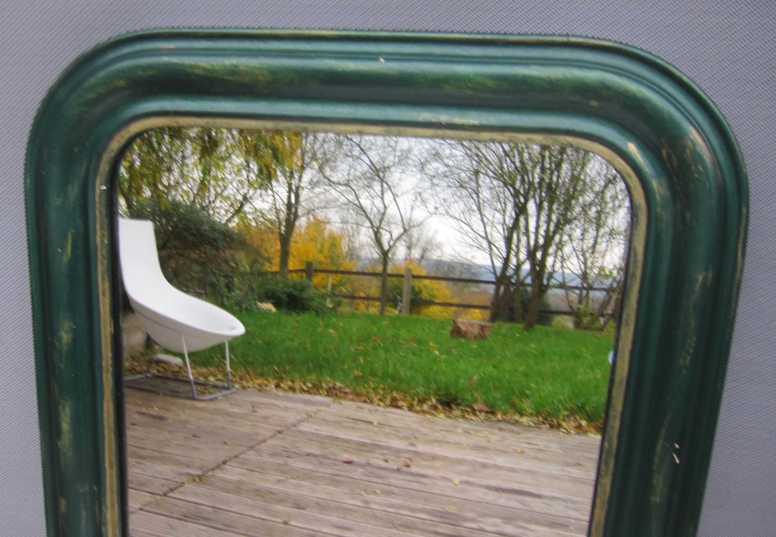 Mirror 1900 bronze green 51x69cm