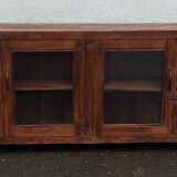 Wooden glass sideboard