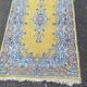 Yellow and blue Persian rug 90x150cm