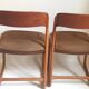 Pair of chairs Baumann sled feet 60s