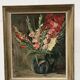 Oil on isorel "the bouquet of gladioli" signed p. arata 20th century