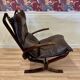 Leather armchair "Scandinavian design" 1950 "Ingmar Relling".