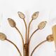 Single gilded and crystal florentine sconce by Banci Firenze.