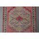 Vintage Turkish Hand-Knotted Wool Cotton Pink Runner Rug 98x330