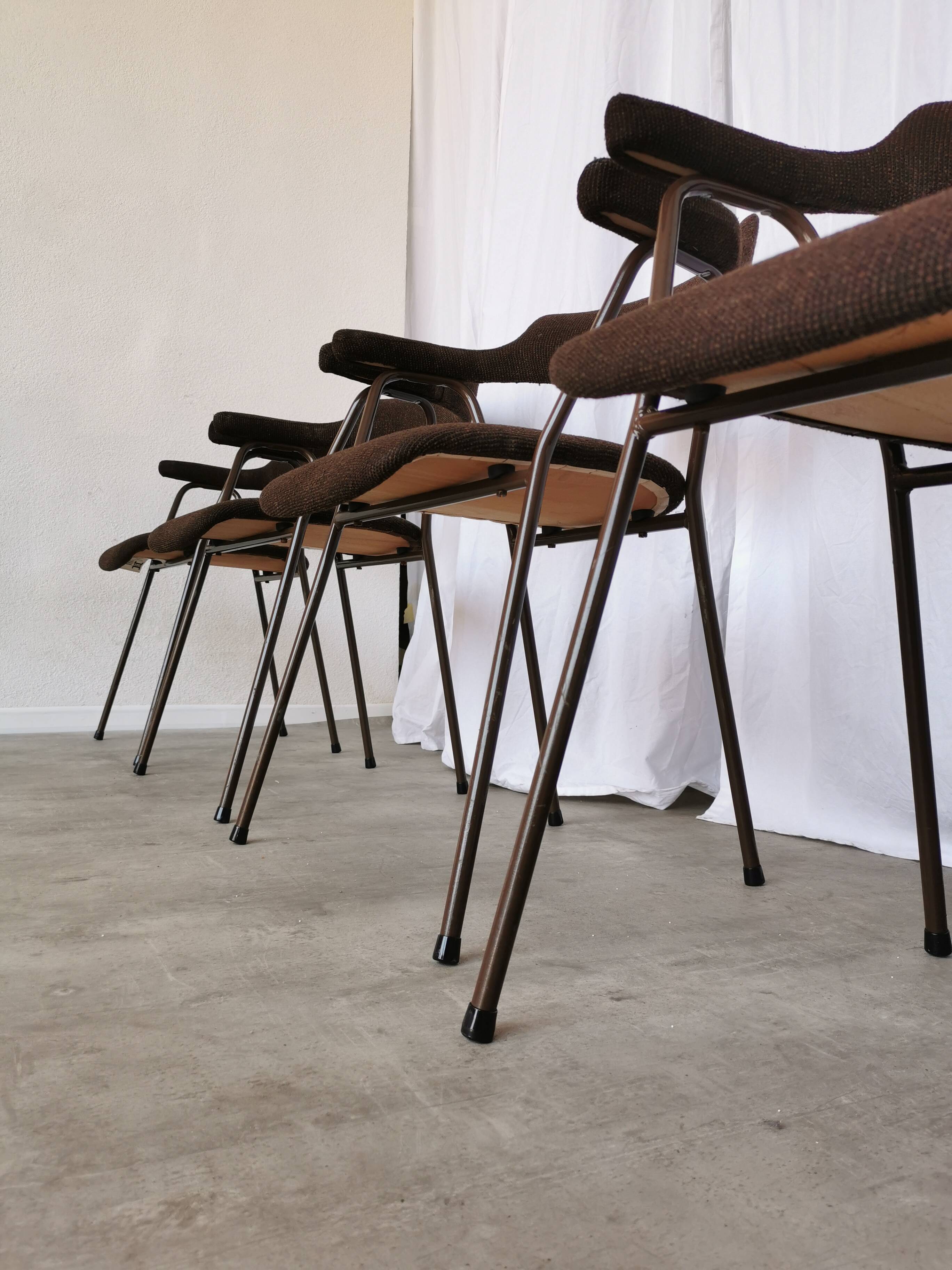 Mid-century modern dining armchairs - 70s niko kralj stol kamnik - set of 4