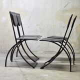 Sinus chairs by KFF from the 80s Bauhaus design