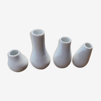 Four porcelain soliflores