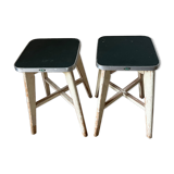 Paire de tabourets scandinaves