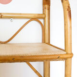 Rattan wall shelf
