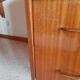 Vintage chest of drawers 3 drawers - varnished teak - Scandinavian style - retro patterns - 60s