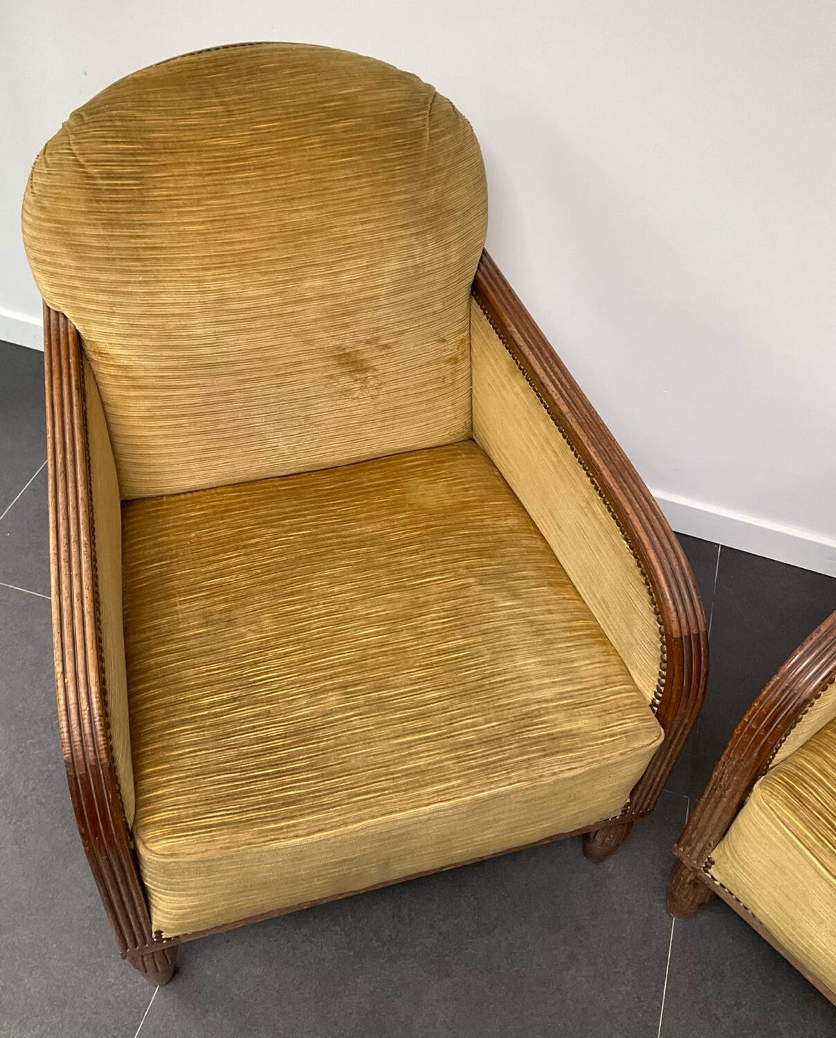 Pair of Art Deco armchairs
