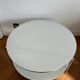 IKEA white glass coffee table by Ehlen Johansson, 1980s