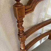 Six turned wooden chairs