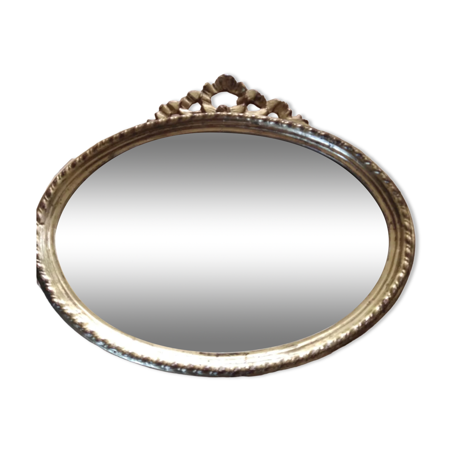 Oval mirror Louis XVI gilded