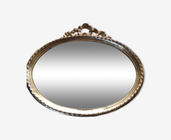 Oval mirror Louis XVI gilded