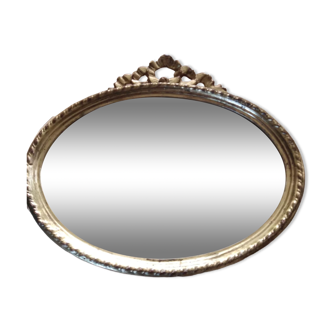 Oval mirror Louis XVI gilded