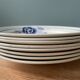 Set of 8 vintage st Amand flat plates made in France
