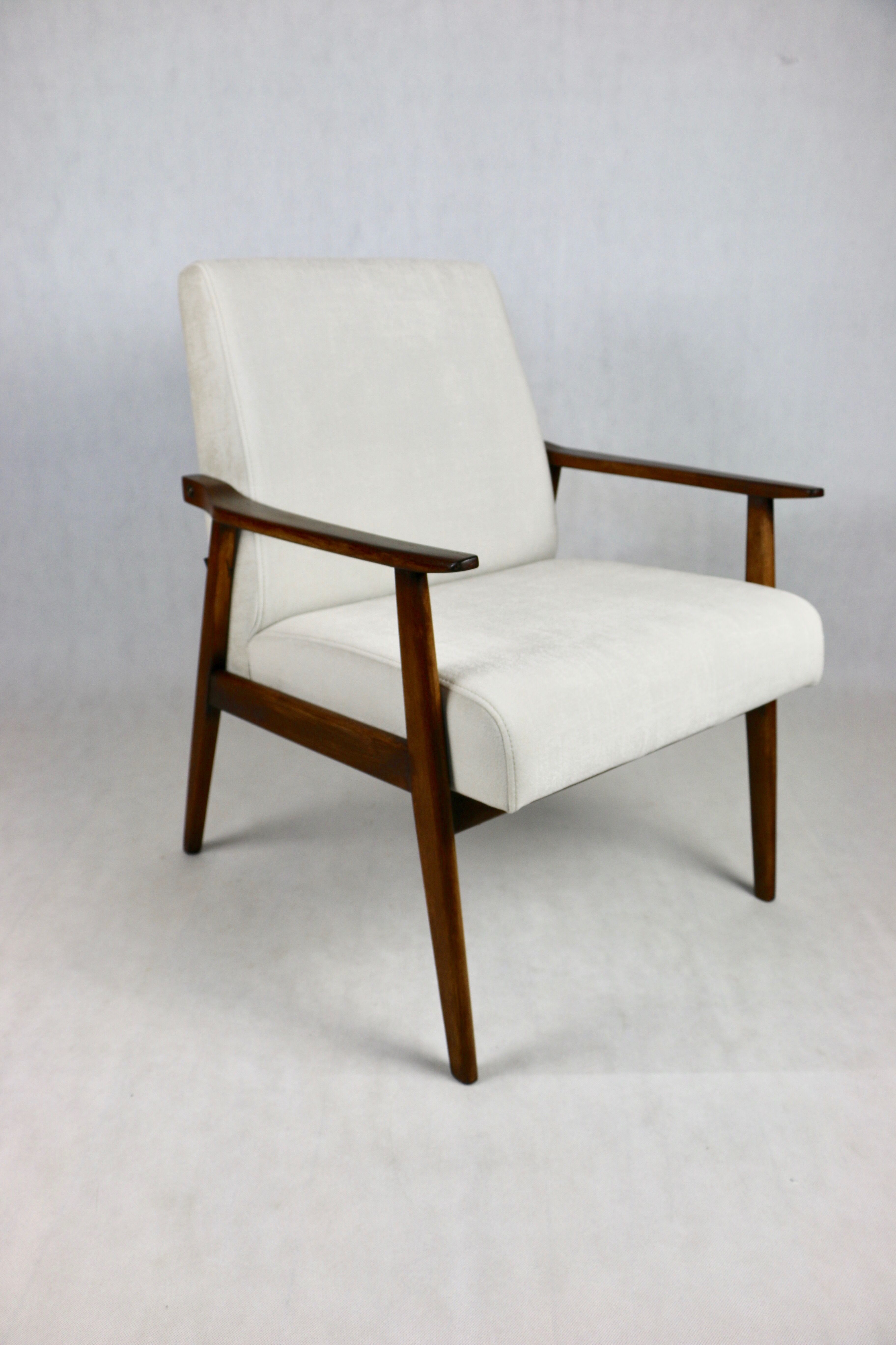 Fauteuil beige vintage, années 1970