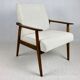 Fauteuil beige vintage, années 1970