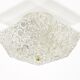 J.T. Kalmar Square Applique Ceiling Light in Brass and Textured Glass, 1950s