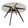 Vintage coffee table in beech and glass Argentina 1950s