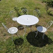 Mid-century wrought iron garden furniture