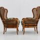 1960s Pair of Rattan Armchairs , Italy