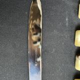 Box of 12 large and 12 small horn handle knives – Art Deco