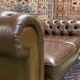 Chesterfield 3-seater cognac leather sofa from the 1980s