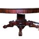 Table a manger Napoléon III en acajou et placage XIX siècle