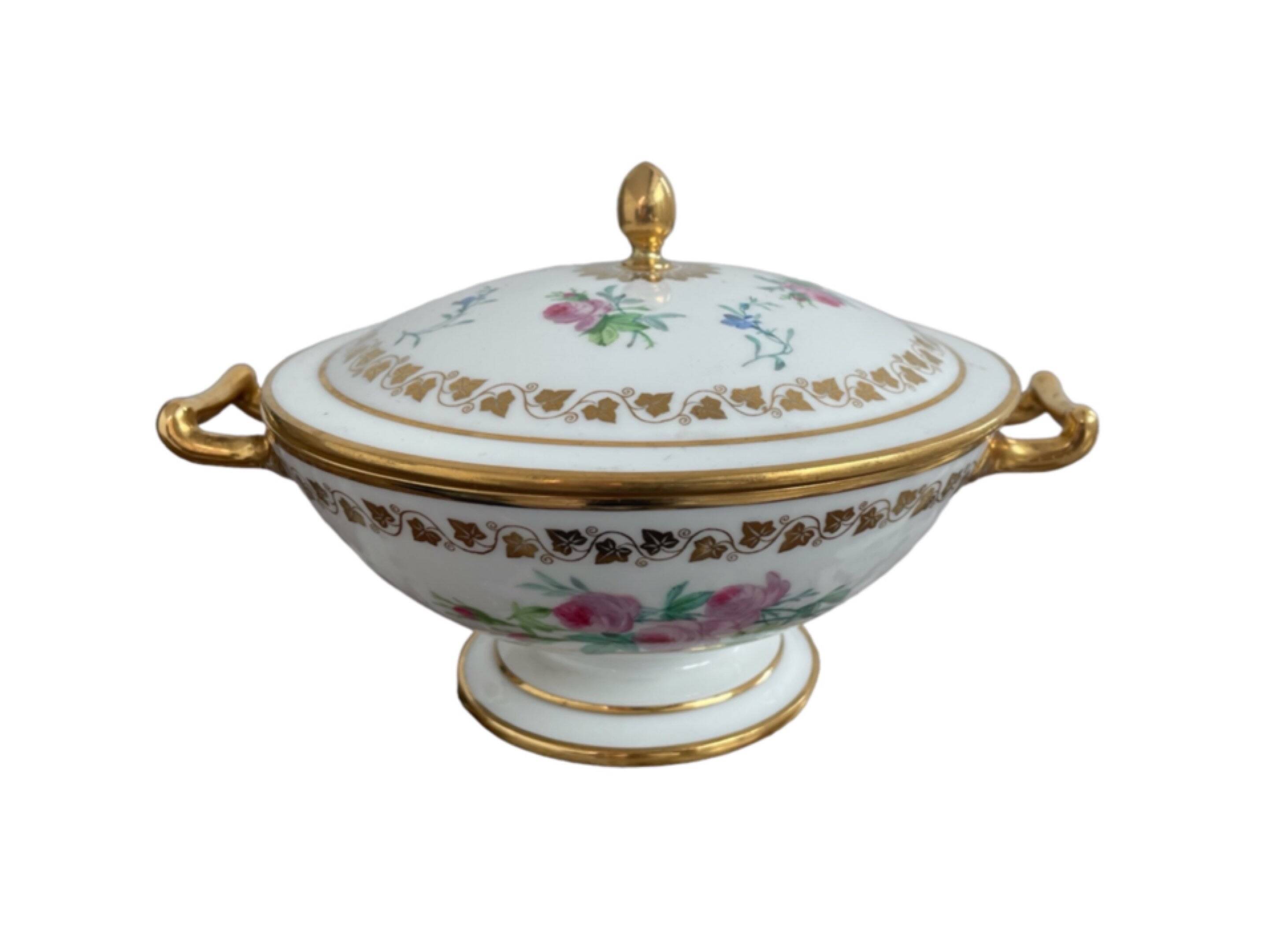 Antique, bezel, Sèvres porcelain, Royal Manufacture, 19th century, Louis-Philippe period