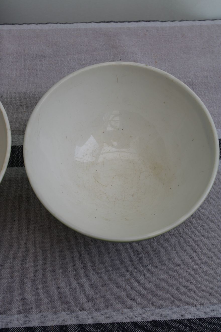 Set of 3 old bowls