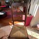 Set of 8 solid varnished oak chairs in excellent condition