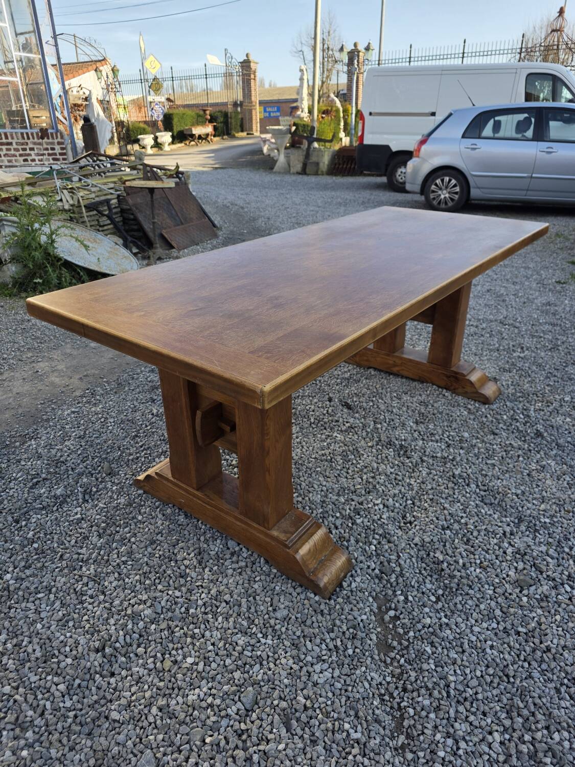 Oak farmhouse table