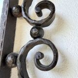 Brutalist wrought iron mirror 1940