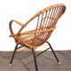 Rohe Noordwolde rattan vintage sixties design armchair