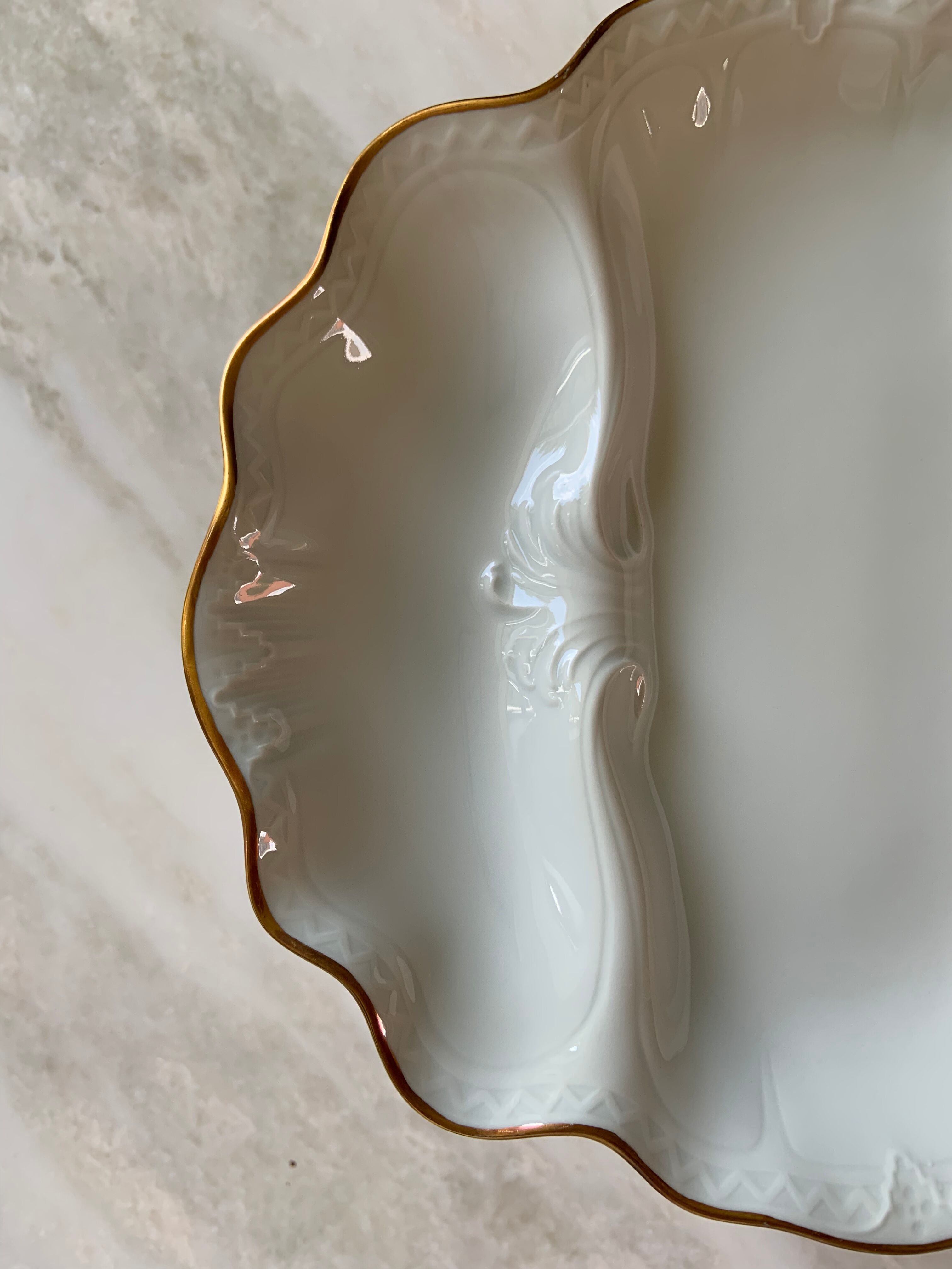 12 asparagus plates Limoges