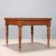 Antique extendable table in oak, walnut, and poplar, Europe, 19th century.