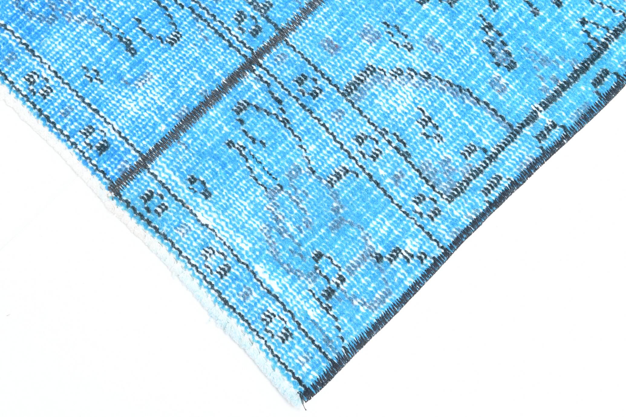 2x9 Vintage Light Blue Kitchen Runner Rug, 65x276Cm