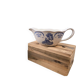 Petite saucière Digoin Bernadette – Faïence ancienne décor bleu campagne