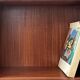 Large closed bookcase in wood and glass, Oscar Furniture design, 1950s