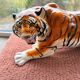 Tiger, Italian sculpture in glazed ceramic.