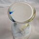 Vintage white opaline vase with marbled decoration – 1970s/1980s